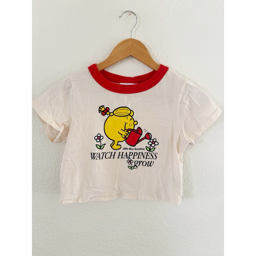 Little Miss Sunshine Cream and Red Tee